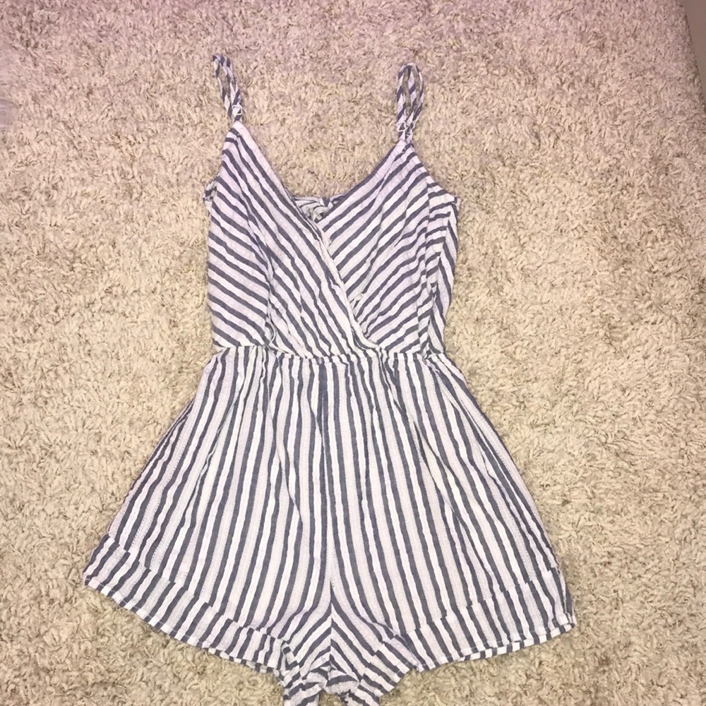 striped romper WORN ONCE